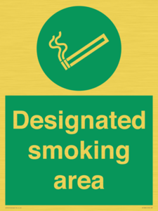 Designated smoking area